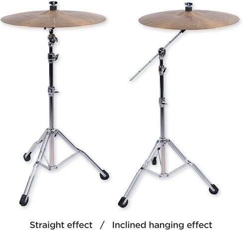 GIOCO Boom Cymbal Stand with Sturdy Double-Braced Legs, Three-Tier Height Adjustment(22"-49") in Saudi Arabia