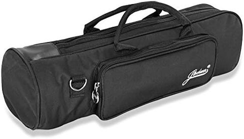 Flexzion Senior Trumpet Gig Bag Case Durable Soft Nylon Padded Portable Instrument Accessory with Double Zippers and Adjustable Shoulder Strap in Black in Kuwait