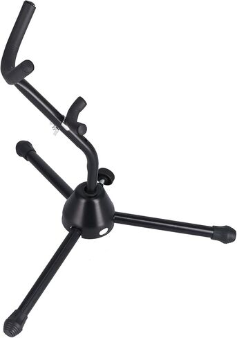 حامل ألتو ساكسفون، حامل ساكسفون قابل للطي، آلة موسيقية محمولة، تصميم قاعدة مثلثة، يوفر المساحة، تركيب بسيط in Kuwait