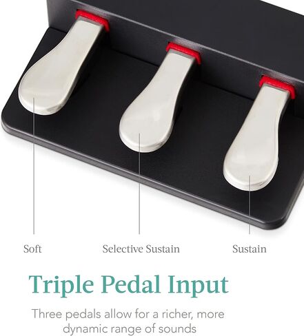 Best Choice Products بيانو رقمي كامل الحجم مزود بـ 88 مفتاحًا، مجموعة لوحة مفاتيح إلكترونية لجميع مستويات الخبرة مع حامل U، 3 وحدة دواسات مستدامة، مقعد، غطاء لوحة مفاتيح، 2 مقابس سماعة رأس in Kuwait