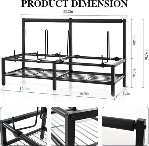 حامل جيتار أرضي قابل للتعديل لعرض العديد من الجيتارات، حامل أرضي جيتار مع مطاط غير قابل للانزلاق وأذرع إسفنجية ناعمة، 4 حامل عرض جيتار للصوت والكهرباء والباس والقيثارة لتزيين استوديو الموسيقى المنزلي in Kuwait