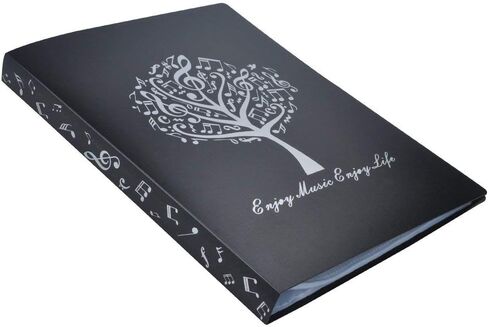 Music File Folder A4 Size Sheet Music Folder Paper Documents Music Themed 40 Pockets Storage Folder in Saudi Arabia
