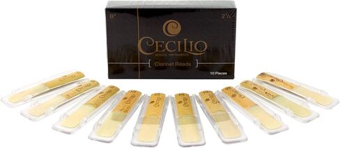 Cecilio Clarinet Reeds, 10-pack with Individual Plastic Case (Strength 2.0) in Saudi Arabia