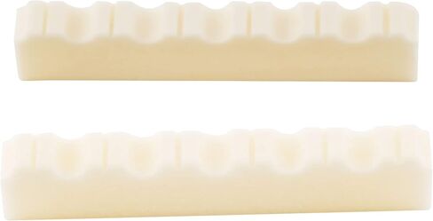 Musiclily Slotted 6 String Classical Guitar Bone Nut, DJ-01 52x6x9/8.5mm (Pack of 2) in Saudi Arabia