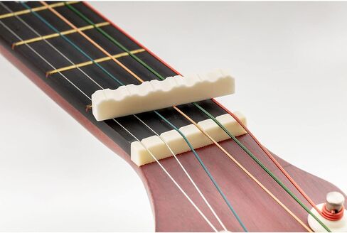 Musiclily Slotted 6 String Classical Guitar Bone Nut, DJ-01 52x6x9/8.5mm (Pack of 2) in Saudi Arabia
