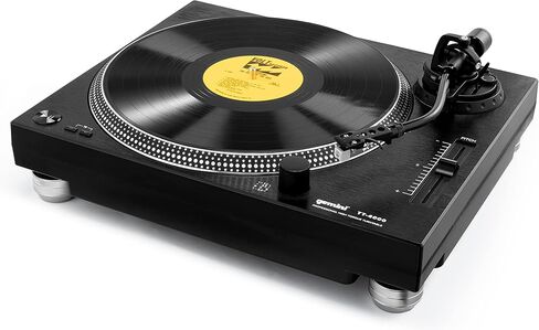 Gemini Sound TT-4000 Professional Direct-Drive DJ Turntable, High Torque, 3 Speeds Vinyl Record Player, Switchable Phono Preamp, Variable Pitch Control, Die-Cast Aluminum Platter, USB Audio Interface in Kuwait