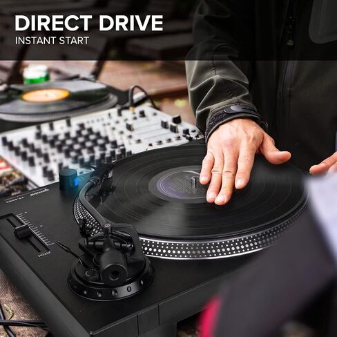 Gemini Sound TT-4000 Professional Direct-Drive DJ Turntable, High Torque, 3 Speeds Vinyl Record Player, Switchable Phono Preamp, Variable Pitch Control, Die-Cast Aluminum Platter, USB Audio Interface in Kuwait