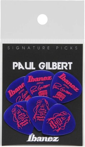 Ibanez B1000PG Paul Gilbert Signature Picks 6 Pack (B1000PGBK),Black in Kuwait