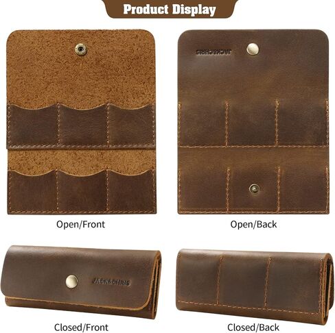 حافظة اختيار الجيتار الشخصية من جاك آند كريس، حامل اختيار الجيتار الجلدي، حامل ريشة الجيتار، هدايا فريدة لعازف الجيتار، JC60-8N in Kuwait