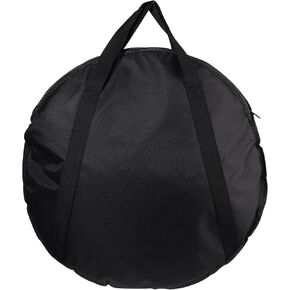 Vaguelly 20 Inch Cymbal Gig Bag with Handle Double- layer Round Cymbal Storage Case for- proof and Waterproof