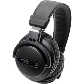 Audio-Technica ATH-PRO5XBK Professional Over-Ear Closed-Back Dynamic DJ Monitor Headphones, Black