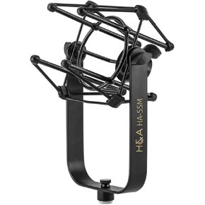 H&A Microphone Suspension Shockmount (Black Matte) for Electro-Voice RE20 / RE27N/D / RE320 Microphones in Saudi Arabia