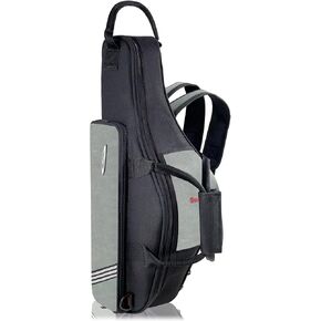 Saxophone Case Soft for Alto Sax Gig Bag Backpack Double Hidden Shoulder Straps b Flat Padded Saxophone Case Lightweight Sax Bag in Kuwait