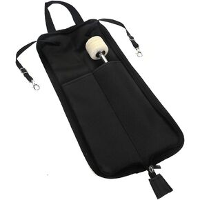 Tbest Drum Stick Holders,IRIN Drum Stick Storage Hanging Bag Drumstick Portable Handbag with Handle 5 Colors Available (Black/Red/Green/Blue/Pink)(Black) Drumstick Case Drum Stick Bag Drum Stick Bag in Saudi Arabia