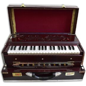 فريندافنابازار دوت كوم هارمونيوم فاخر محمول، ماهوجني داكن، 2 قصبة، 3.5 اوكتاف in Kuwait