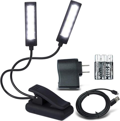 Lumiens Brooklyn - Music Stand Light Clip On - LED Musician Lamp for All Music Stands, Pianos, Orchestra Pits, Work Tables, Desks, and More - #1 Among Music Stand Lights - AAA Battery Powered in Saudi Arabia