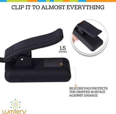 Lumiens Brooklyn - Music Stand Light Clip On - LED Musician Lamp for All Music Stands, Pianos, Orchestra Pits, Work Tables, Desks, and More - #1 Among Music Stand Lights - AAA Battery Powered in Saudi Arabia