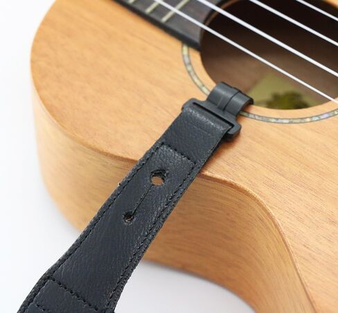 Double Use Adjustable Nylon Ukulele Strap - Can be Use as Ukulele Neck Strap or Ukulele Shoulder Strap (BLACK) in Saudi Arabia