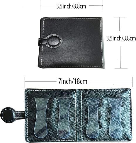 حامل عزف غيتار من الجلد الناعم من نوع المحفظة، 12 قطعة، مناسبة لـ 6 سلسلة/4 خيوط جيتار/الباس / القيثارة (سوداء) in Kuwait