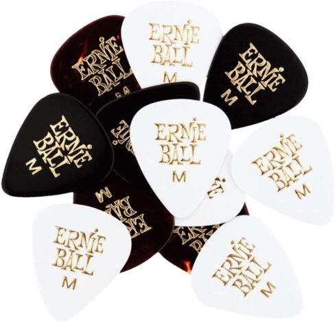 Ernie Ball Guitar Picks, Medium, Assorted Colors, 12-pack (P09178) in Saudi Arabia