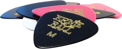 Ernie Ball Guitar Picks, Medium, Assorted Colors, 12-pack (P09178) in Saudi Arabia