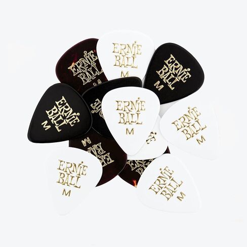 Ernie Ball Guitar Picks, Medium, Assorted Colors, 12-pack (P09178) in Saudi Arabia