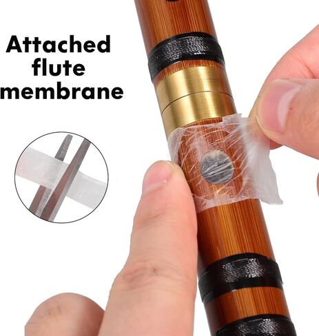 Milisten Bamboo Flute Musical Instruments, Key G Wooden Flute Traditional Chinese Flute Dizi Instrument for Kids Adults Beginners, Flute with Flute Membranes and Storage Box in Kuwait