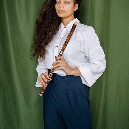 Milisten Bamboo Flute Musical Instruments, Key G Wooden Flute Traditional Chinese Flute Dizi Instrument for Kids Adults Beginners, Flute with Flute Membranes and Storage Box in Kuwait