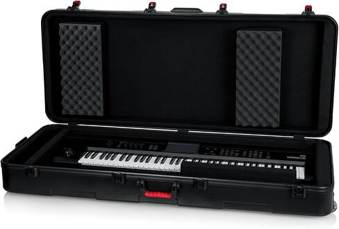 Gator Cases Frequent Flyer's Series Molded Flight Case for 61-Note Keyboards with TSA Approved Locking Latches and Recessed Wheels, (GTSA-KEY61) in Kuwait