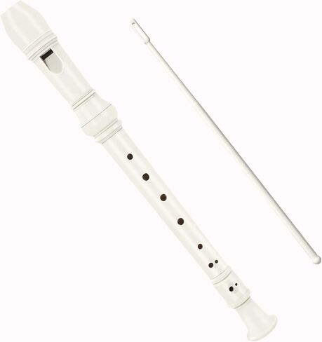 Soulmate Recorder Instrument for Kids Toddler Beginners Students German Style C Key Soprano Recorder Instrument 8 Holes 3 Piece ABS Descant Recorders with Cleaning Kit, Packing Bag (Black) in Kuwait
