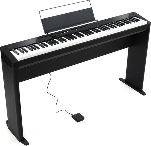 بيانو رقمي من Casio Privia PX-S1100 - أسود مع حامل CS68 in Saudi Arabia