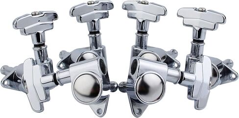 Guyker Chrome Guitar Tuning Pegs Tuner Machine Heads - 1:21 Sealed Art Deco Rotomatic Tuners with Imperial Style Head Replacement(3R + 3L Hand) in Saudi Arabia