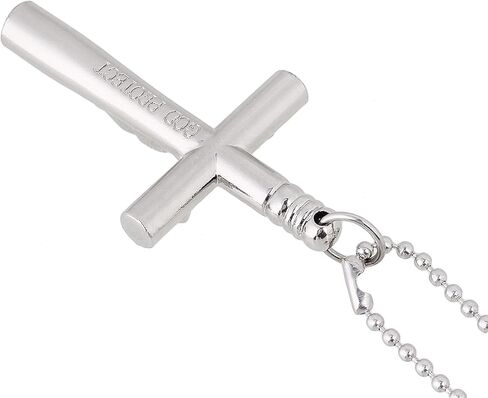 Lovermusic Silver Chrome Plated Steel Dia 0.39inch Crucifix DrumTuning Key with Long Chain Drum Accessories in Saudi Arabia