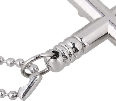 Lovermusic Silver Chrome Plated Steel Dia 0.39inch Crucifix DrumTuning Key with Long Chain Drum Accessories in Saudi Arabia