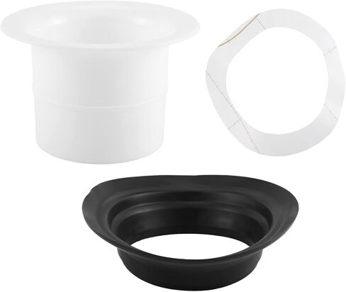 Kenwosen Drum Enhancer ABS Rubber Drum Kick Enhancer with Black Port Hole Protector,Mic Hole Drum,White, (500147201A1) in Saudi Arabia