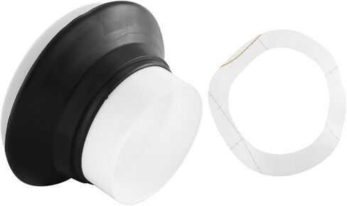 Kenwosen Drum Enhancer ABS Rubber Drum Kick Enhancer with Black Port Hole Protector,Mic Hole Drum,White, (500147201A1) in Saudi Arabia