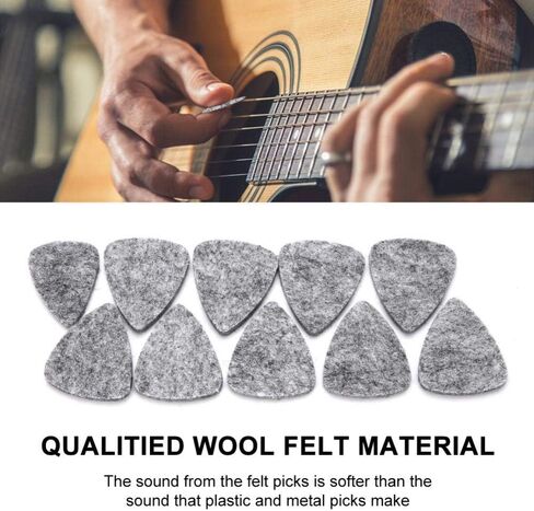 Vbest life Music Felt Picks Ukulele Plectrum Guitar Plectrum Wool Felt Picks 3mm Plectrums White Black Gray Instrument Accessory in Kuwait