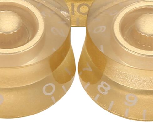 4 قطع من مقابض الجيتار الكهربائي، مقابض بديلة للتحكم في مستوى الصوت وسرعة نغمة الجيتار للجيتار الكهربائي Les Paul LP (ذهبي) in Kuwait