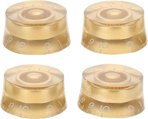 4 قطع من مقابض الجيتار الكهربائي، مقابض بديلة للتحكم في مستوى الصوت وسرعة نغمة الجيتار للجيتار الكهربائي Les Paul LP (ذهبي) in Kuwait