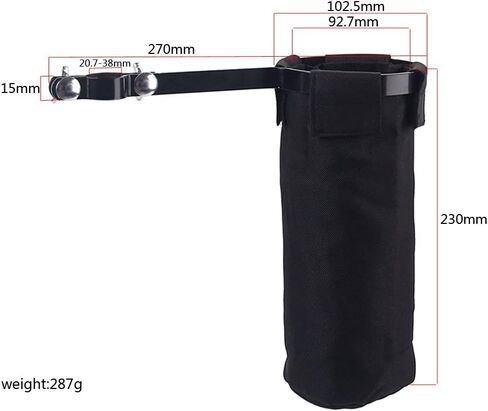 Drum Stick Holder Drumstick Bags for Drum Set Drum Stick Holder Screw Fixation Bag Container (Gray) in Saudi Arabia