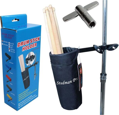 Vizcaya Drum Stick حامل عصا الطبل مع مفتاح الطبل (أسود) in Kuwait