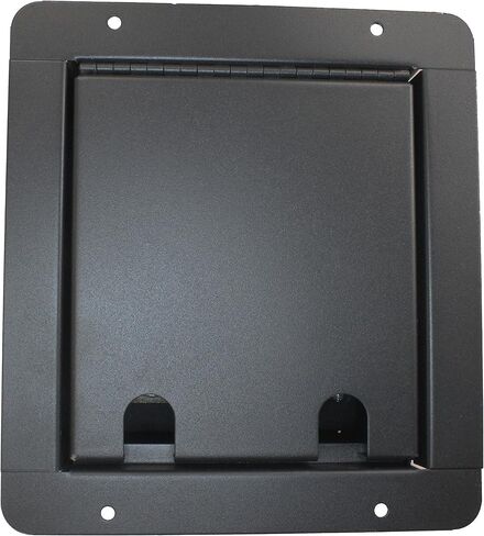 MCSPROAUDIO Pro Audio Recess Stage Floor Box Black (6-XLR Female + 1-XLR Male + 1 1/4" TRS + 1 CAT5 Ethernet) in Saudi Arabia