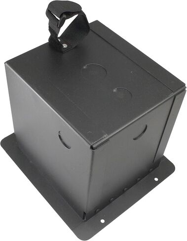 MCSPROAUDIO Pro Audio Recess Stage Floor Box Black (6-XLR Female + 1-XLR Male + 1 1/4" TRS + 1 CAT5 Ethernet) in Saudi Arabia