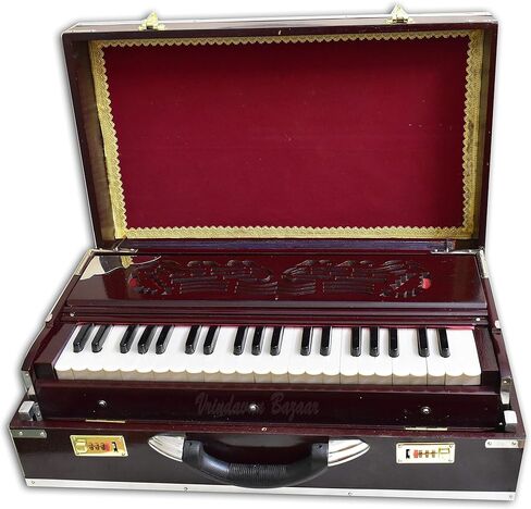 فريندافنابازار دوت كوم هارمونيوم فاخر محمول، ماهوجني داكن، 2 قصبة، 3.5 اوكتاف in Kuwait