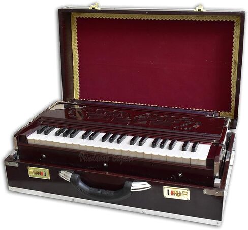 فريندافنابازار دوت كوم هارمونيوم فاخر محمول، ماهوجني داكن، 2 قصبة، 3.5 اوكتاف in Kuwait