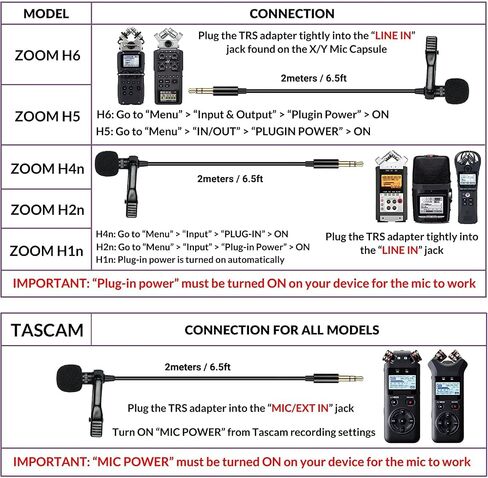 AGD Professional External TRS 3.5 Lavalier Lapel Microphone Clip-on Lav Mini Mic Compatible with Rode Wireless Transmitter Go GoPro MediaMod Zoom Tascam Audio Recorder DSLR Canon Nikon Sony YouTube in Saudi Arabia