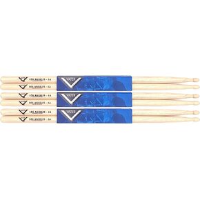 Vater Los Angeles 5A Wood Tip Hickory Drum Sticks, 3 Pair (VS3P5AW)