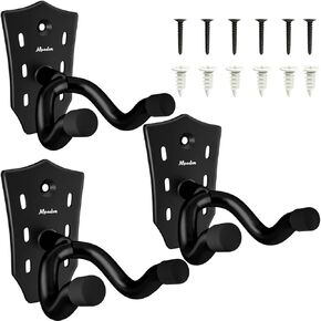 Guitar Wall Mount 3-Pack, Guitar Hanger Guitar Head Shaped, Sturdy Metal Guitar Holder for Wall, Guitar Wall Hanger Stand for Using Acoustic & Electric Guitar Ukulele Mandolin at Home and Studio (3) in Kuwait