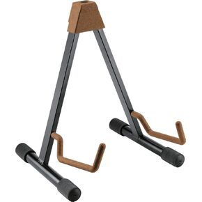 K&M Konig & Meyer 17541.013.95 Guitar Stand | Sturdy Heavy Duty Adjustable Frame | Cork Covered Arm Support/Backrest | Folds Flat Portable | Fits Acoustic Guitars | For Adult / Youth Musicians | Cork