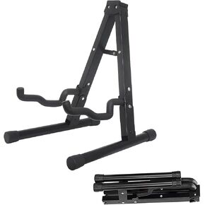 Farcaya Guitar Stand Floor Foldable A Frame Metal Guitar Stand Holder Universal for Acoustic Classical Electric Bass Guitars in Kuwait